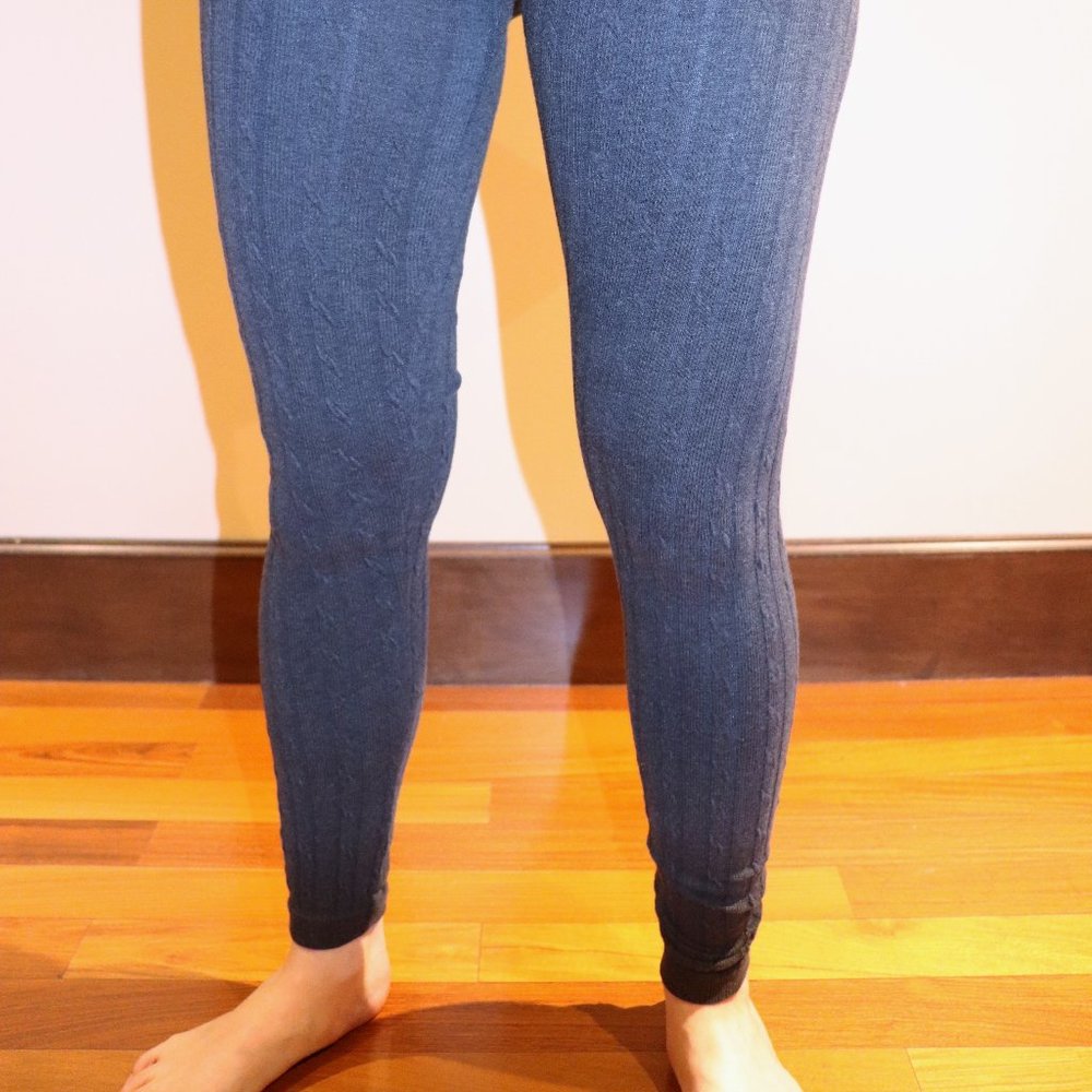 Grey Knit Leggings